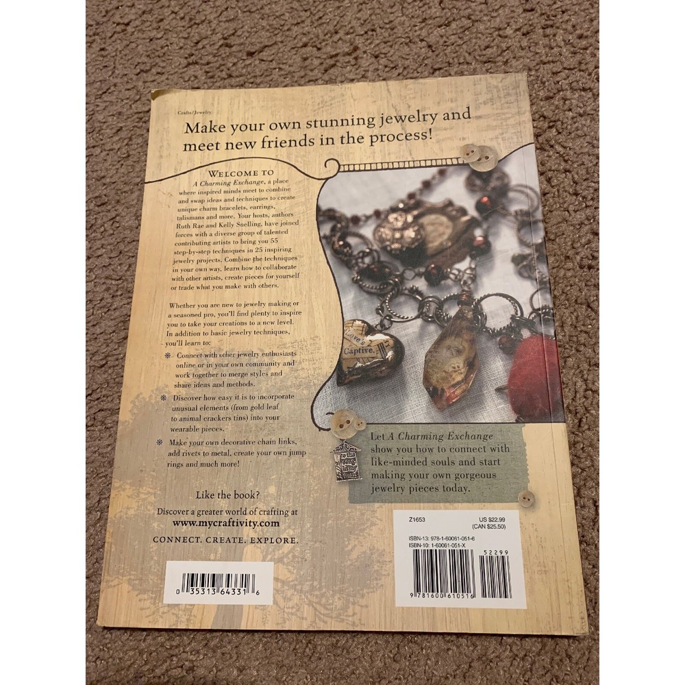 A Charming Exchange 25 Jewelry Projects Kelly Snelling & Ruth Rae Book - Picture 2 of 2